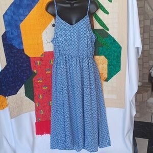 Morgan Taylor sleeveless dress, adj strap, side zip, no belt, Size 1X